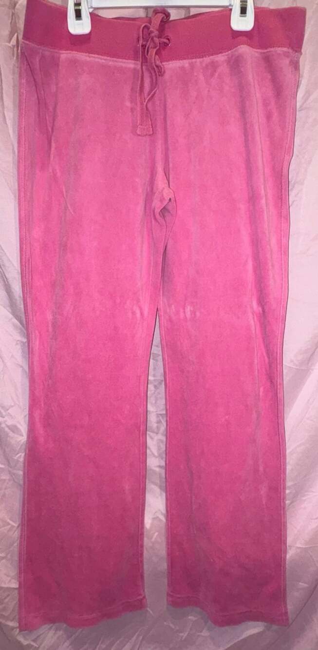 SO Pink Velour Pocket Sweatpants Size L